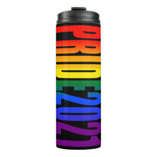 LGBT Rainbow Flag Colors LGBTQ Gay Pride 2021 Thermosbecher
