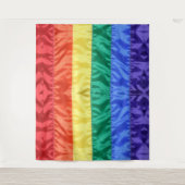 LGBT Rainbow Flag Gay Pride Parade Gay Party Deco Wandteppich (Vorderseite)