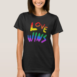 Lgbt Rainbow Flag Liebe gewinnt Lgbtq Lesbian Gay T-Shirt