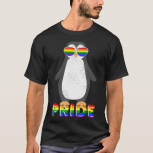 LGBT Rainbow Flag Pride Month Gift Animal Penguin T-Shirt
