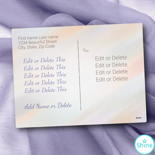 LGBT Rainbow-Flag-Skript Erstellen Sie Ihr eigenes Einladungspostkarte