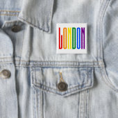 LGBT Rainbow Flag Typografy Gay Pride Button (Beispiel)