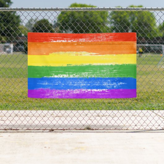 LGBT-RAINBOW-FLAGGE BANNER (Insitu)