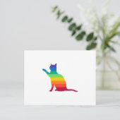 LGBT Rainbow Gay Pride Ca Postkarte (Stehend Vorderseite)