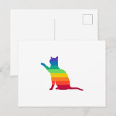LGBT Rainbow Gay Pride Ca Postkarte (Vorne/Hinten)