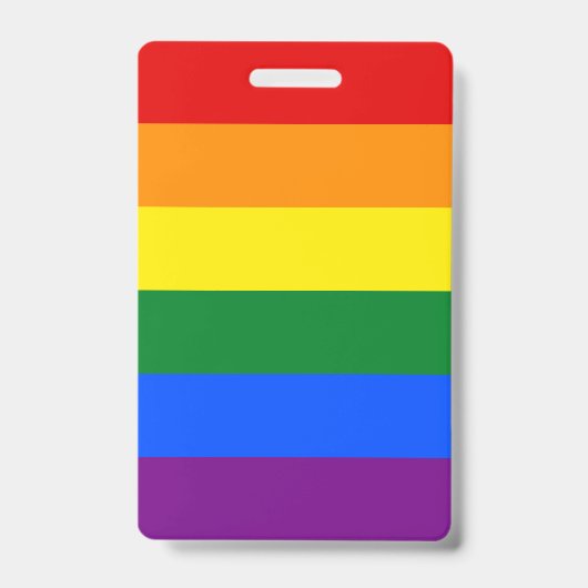 LGBT Rainbow Gay Pride Flag Ausweis (Vorderseite)