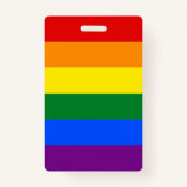 LGBT Rainbow Gay Pride Flag Ausweis (Rückseite)