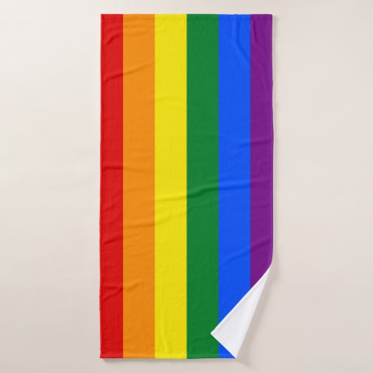 LGBT Rainbow Gay Pride Flag Badehandtuch (Badehandtuch)