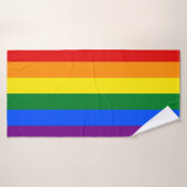 LGBT Rainbow Gay Pride Flag Badehandtuch (Badehandtuch)
