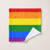 LGBT Rainbow Gay Pride Flag Badhandtuch Set (Waschlappen)