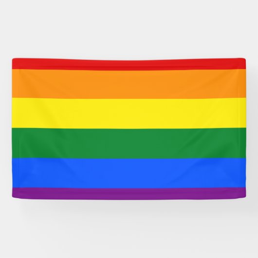 LGBT Rainbow Gay Pride Flag Banner (Horizontal)