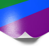 LGBT Rainbow Gay Pride Flag Fotodruck (Ecke)