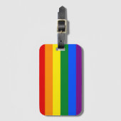LGBT Rainbow Gay Pride Flag Gepäckanhänger (Vorderseite Vertikal)