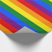 LGBT Rainbow Gay Pride Flag Geschenkpapier (Ecke)