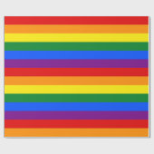 LGBT Rainbow Gay Pride Flag Geschenkpapier (Flach)