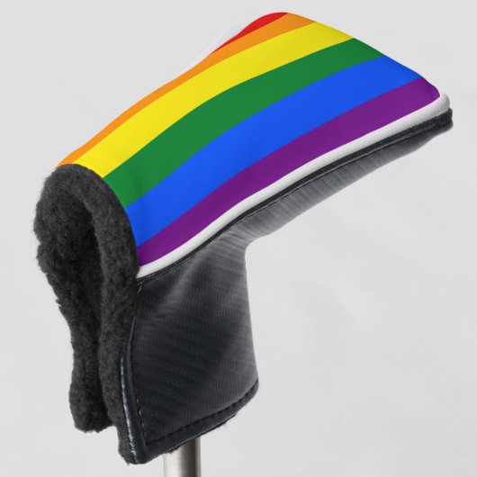 LGBT Rainbow Gay Pride Flag Golf Headcover (3/4 Vorderseite)