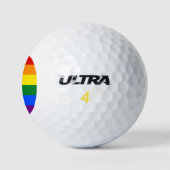 LGBT Rainbow Gay Pride Flag Golfball (Logo)