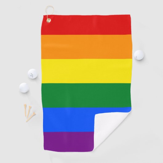 LGBT Rainbow Gay Pride Flag Golfhandtuch (Insitu)