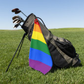 LGBT Rainbow Gay Pride Flag Golfhandtuch (Gras)