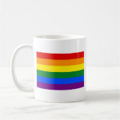 LGBT Rainbow Gay Pride Flag Kaffeetasse (Links)