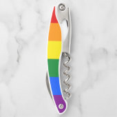 LGBT Rainbow Gay Pride Flag Kellnermesser (Rückseite)