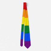 LGBT Rainbow Gay Pride Flag Krawatte (Rückseite)