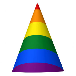 LGBT Rainbow Gay Pride Flag Partyhütchen