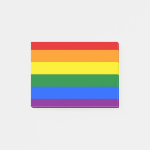 LGBT Rainbow Gay Pride Flag Post-it Klebezettel