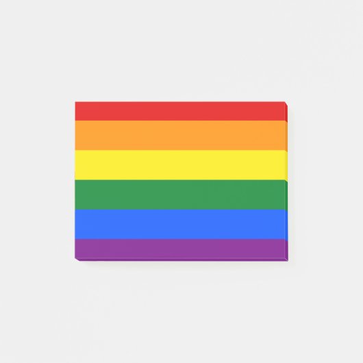 LGBT Rainbow Gay Pride Flag Post-it Klebezettel (Vorderseite)