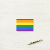 LGBT Rainbow Gay Pride Flag Post-it Klebezettel (Auf Schreibtisch)