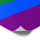 LGBT Rainbow Gay Pride Flag Poster (Ecke)