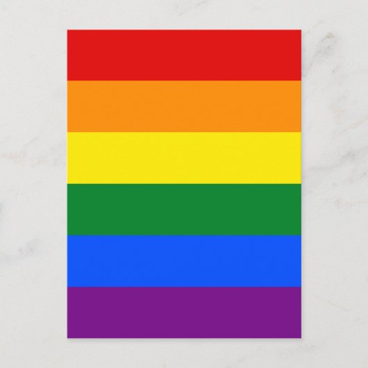 LGBT Rainbow Gay Pride Flag Postkarte (Vorderseite)