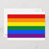 LGBT Rainbow Gay Pride Flag Postkarte (Vorne/Hinten)