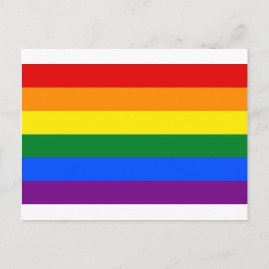 LGBT Rainbow Gay Pride Flag Postkarte (Vorderseite)