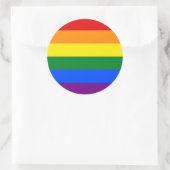 LGBT Rainbow Gay Pride Flag Runder Aufkleber (Tasche)