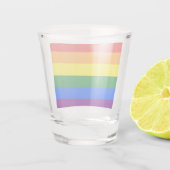 LGBT Rainbow Gay Pride Flag Schnapsglas (Rückseite)
