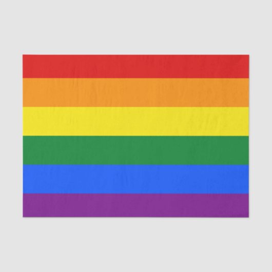 LGBT Rainbow Gay Pride Flag Seidenpapier (Vorderseite)