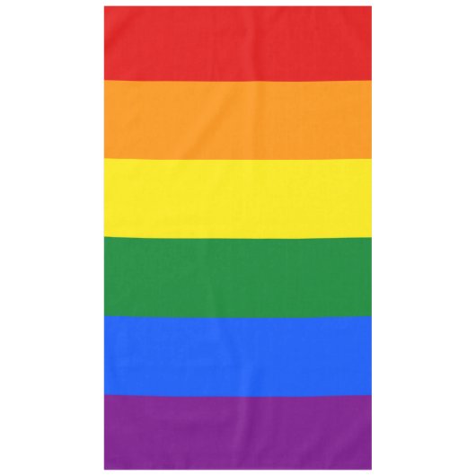 LGBT Rainbow Gay Pride Flag Tischdecke (Vorderseite)