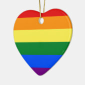 LGBT-Rainbow-Gay Pride Keramik Ornament (Links)