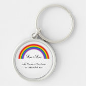 LGBT Rainbow Gay Pride Liebe ist Liebe oder Ihr Te Schlüsselanhänger (Vorne)