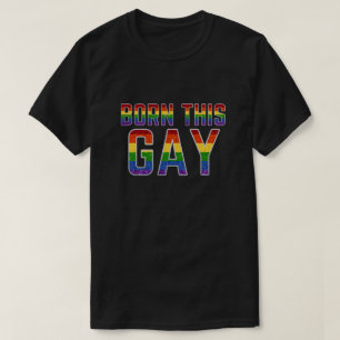 LGBT Rainbow Glitzer Geboren T-Shirt