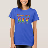 LGBT Rainbow Glitzer Geboren T-Shirt (Vorderseite)