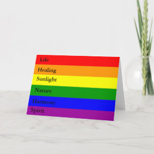 LGBT-Rainbow-Grußkarte Karte