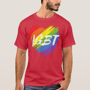 LGBT-Rainbow-Herzdesign-Unterstützung Gleichwertig T-Shirt
