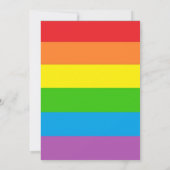 LGBT-Rainbow-Hochzeit Einladung (Rückseite)