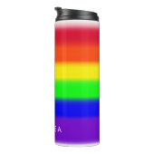 LGBT-RAINBOW IN NIEDERFARBEN THERMOSBECHER (Nach rechts gedreht)