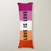 LGBT-Rainbow-Lesben-Prilag für benutzerdefinierten Seitenschläferkissen (Vorderseite Vertikal)