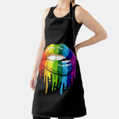 LGBT Rainbow Lip Gay Pride Schürze (InSitu)