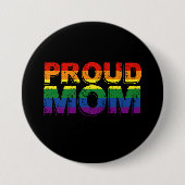 LGBT Rainbow Mama Gay Pride LGBT LGBTQ Button (Vorderseite)