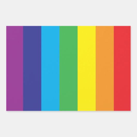 Lgbt Rainbow Pattern Geschenkpapier Set (Vorderseite 3)